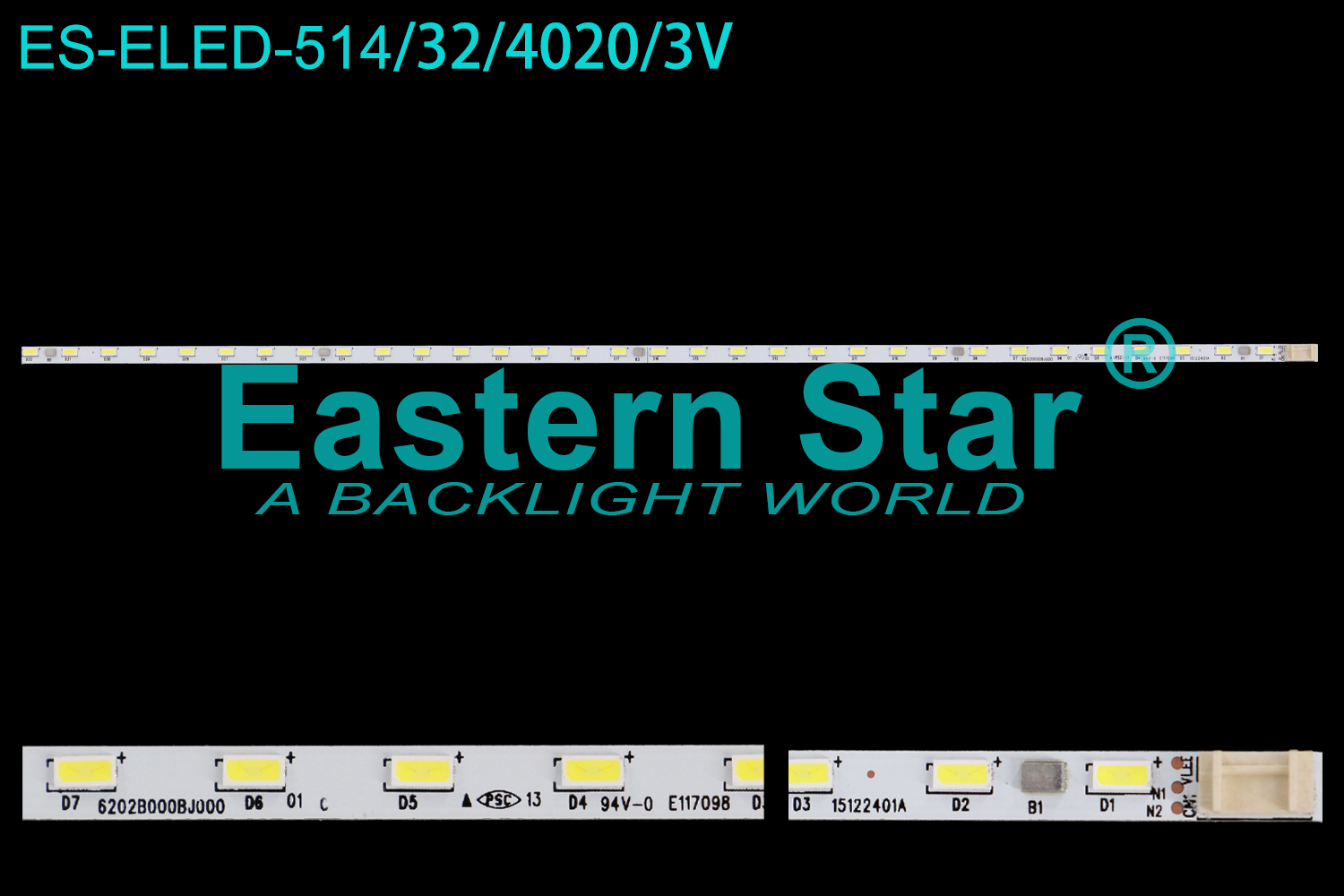 ES-ELED-514 ELED/EDGE TV backlight use for 29'' Lg 29MT45D-PZ , 29MT45V-PZ 6202B00BJ000 E117098   V290BJ1-LE3  LED STRIPS(1)