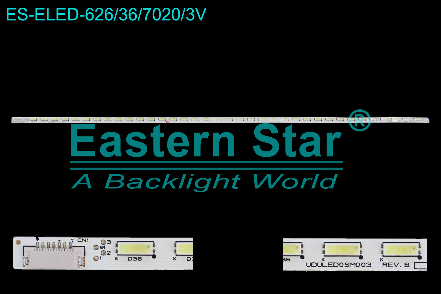 ES-ELED-626 ELED/EDGE TV backlight use for 32''  Philips 32PFL2507/F8  32" 12S3P SLED UDULED0SM003 REV.B 1227 B LED STRIPS(1)