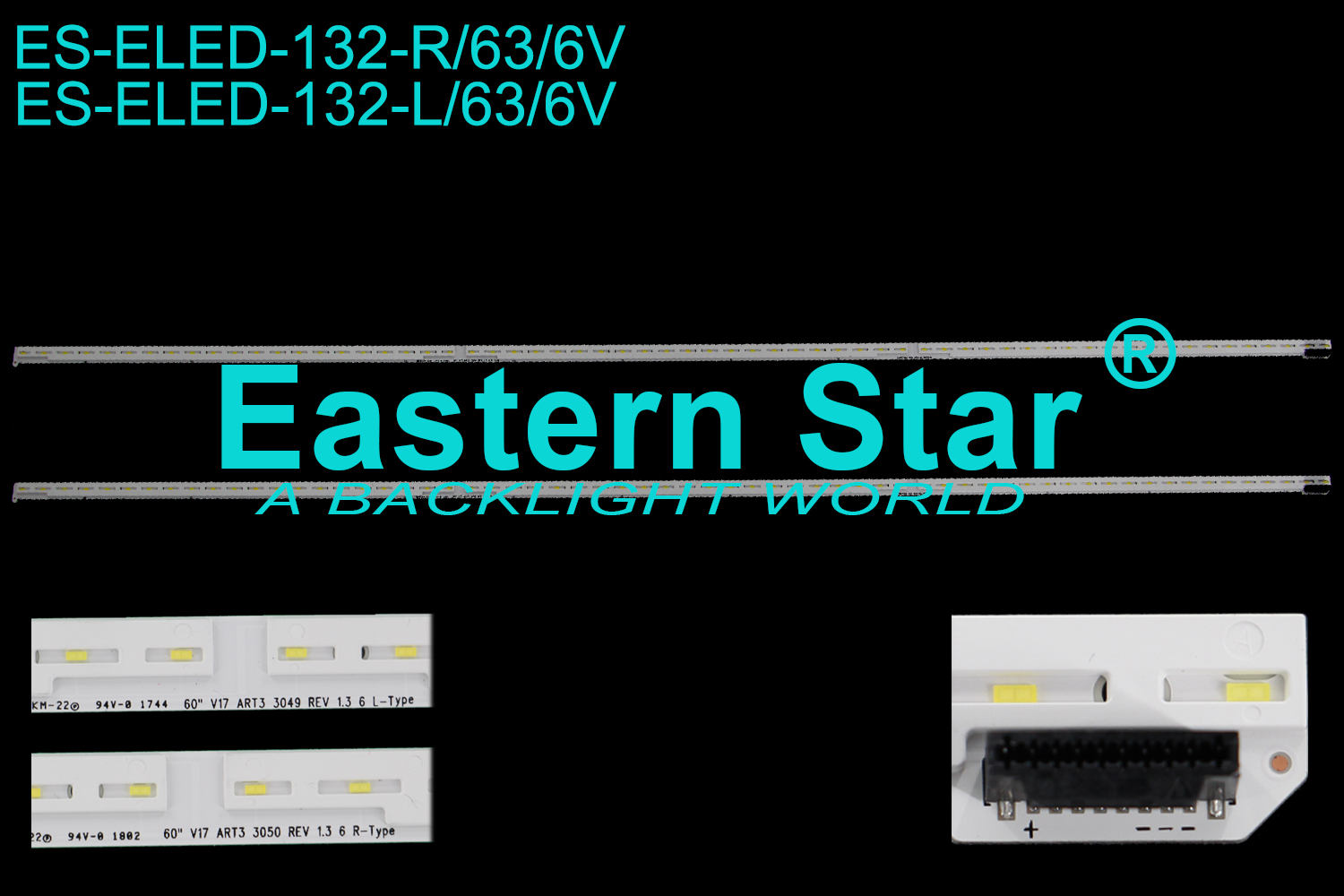 ES-ELED-132 ELED/EDGE TV backlight use for Lg  60'' 60" V17  ART3 3049 REV 1.3 6 L-Type  60" V17  ART3 3050 REV 1.3 6 R-Type