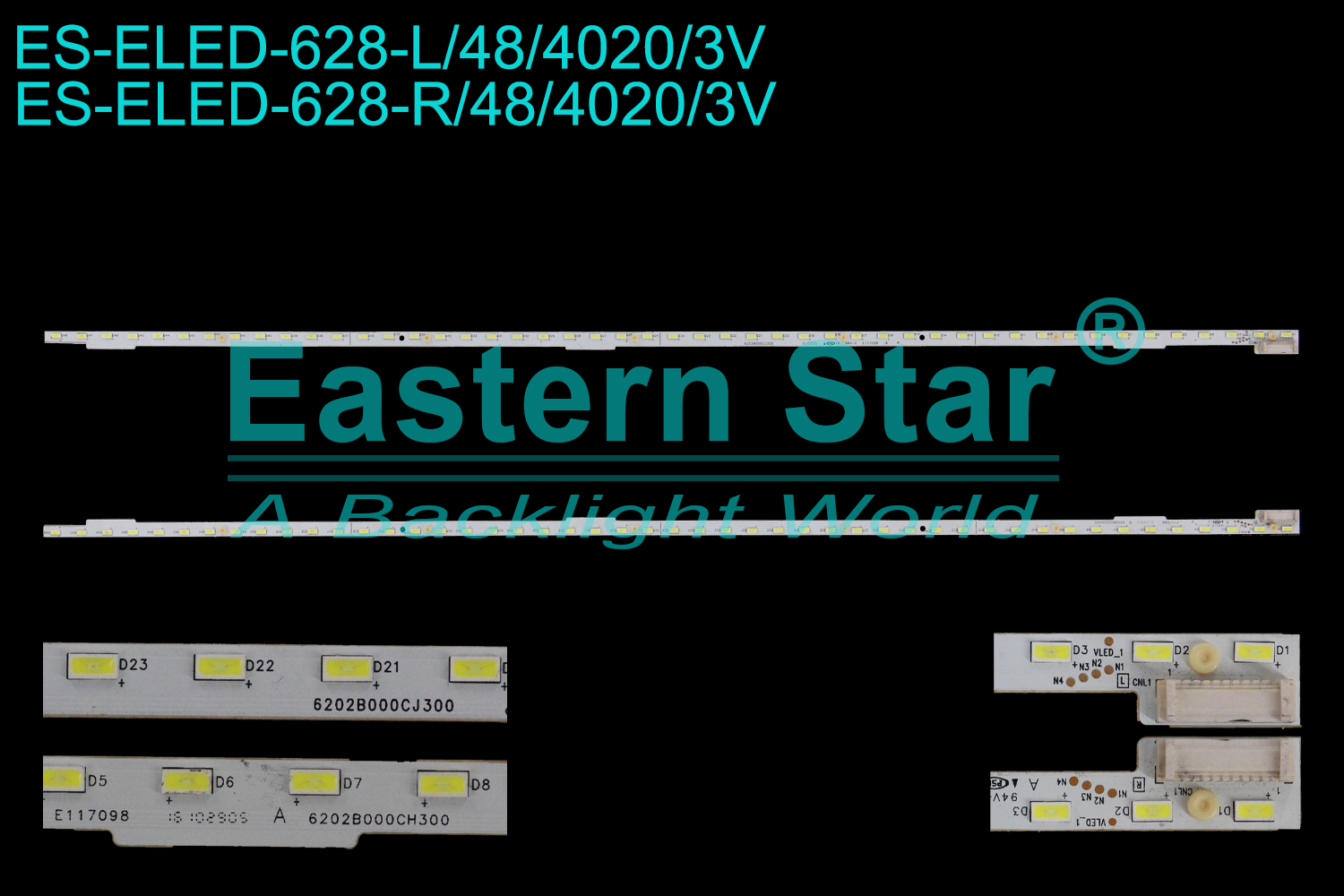 ES-ELED-628 ELED/EDGE TV backlight use for 45'' 6202B000CJ300   6202B000CH300 LED STRIPS(/)