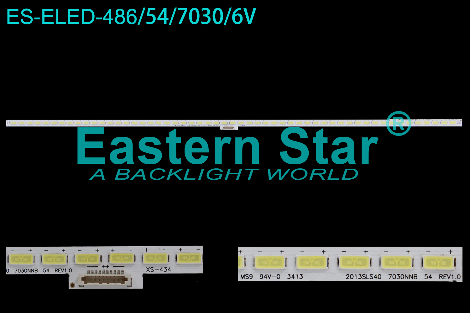 ES-ELED-486 ELED/EDGE TV backlight use for 40'' Samsung 40PFL4308 SAMSUNG 2013SLS40 7030NNB 54REV1.0  LED STRIPS(1）