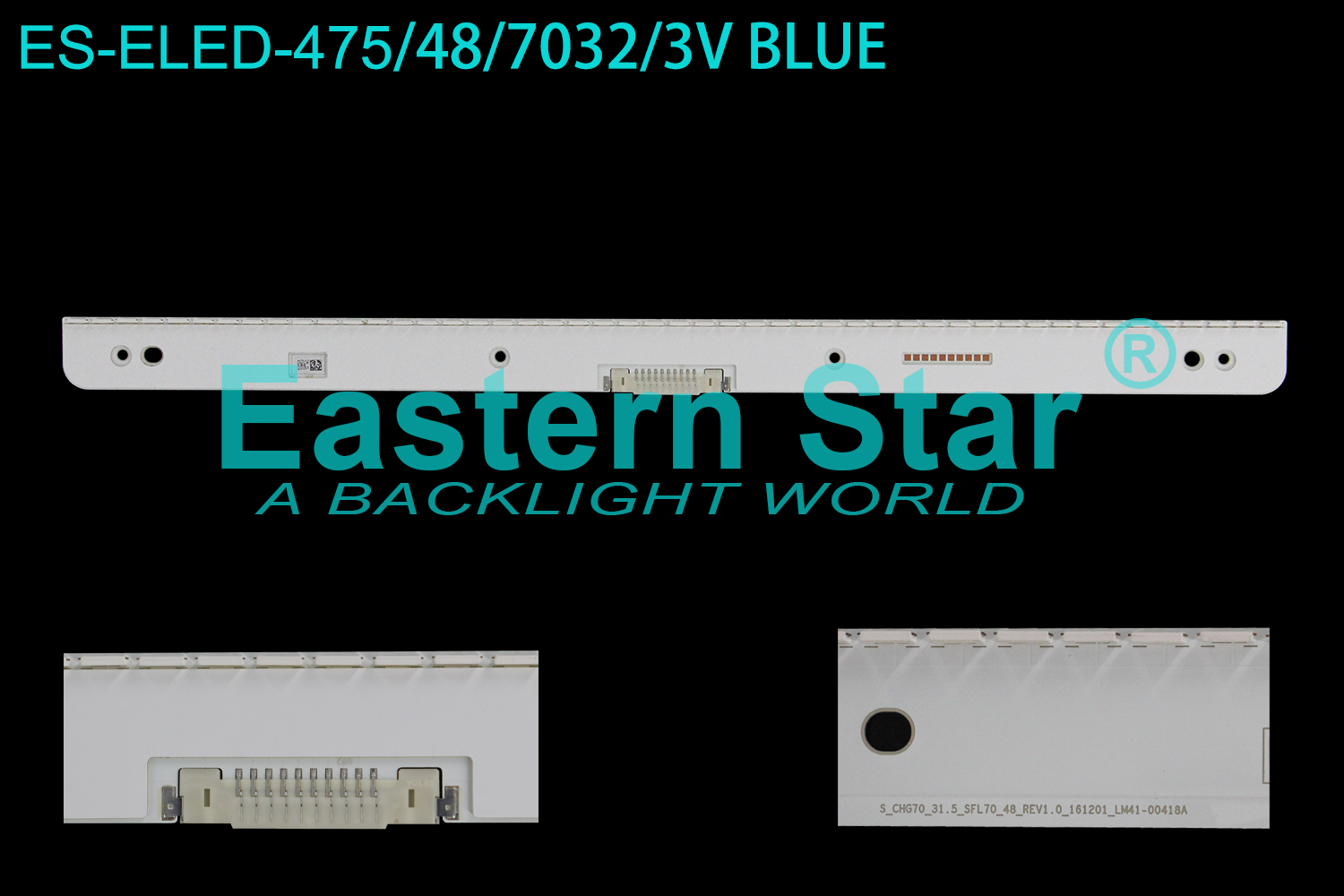 ES-ELED-475 ELED/EDGE TV backlight use for 32'' Samsung C32HG70 S_CHG70_31.5_SFL70_48_REV1.0_161201_LM41-00418A  BN96-43641A LED STRIPS(1）