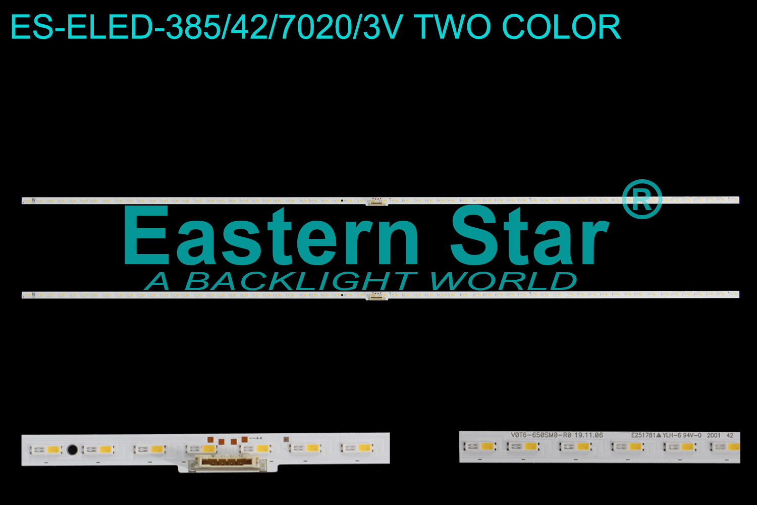 ES-ELED-385 ELED/EDGE TV backlight use for 75'' Samsung QN75LS03TAFXZA BN96-560386A V0T6-750SM0-R0 19.11.06  LED STRIPS(4)