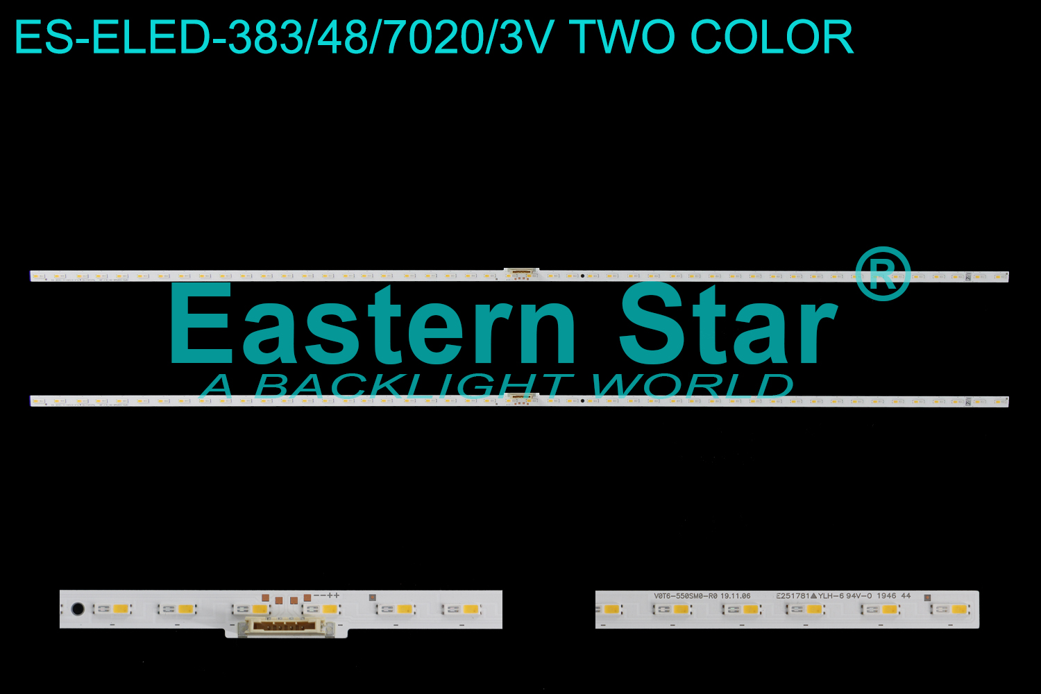 ES-ELED-383 ELED/EDGE TV backlight use for 55'' Samsung  QN55Q70TAFXZA BN96-50383A V0T6-550SM0-R0 19.11.06 sj-BN96-50383A LED STRIPS(2)
