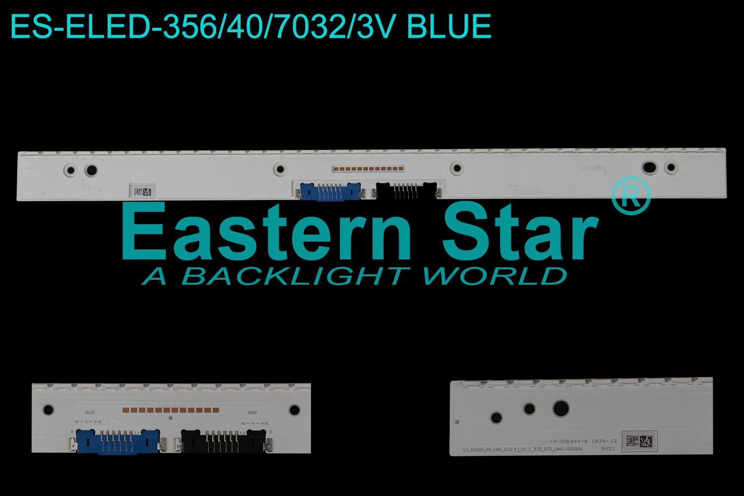 ES-ELED-356 ELED/EDGE TV backlight use for 49'' Samsung  L1_CHG90_D9_CAM_S10(4)_R1.1_R7Z_075_LM41-00500A LED STRIPS(/)
