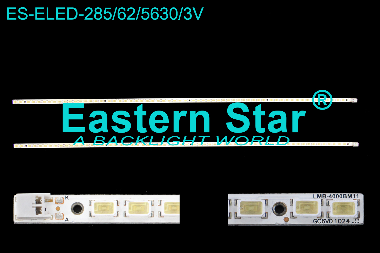 ES-ELED-285 ELED/EDGE TV backlight use for Samsung 40'' UN40C series LBM-4000BM11 LED STRIPS(2)