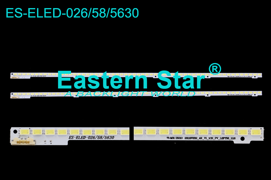 ES-ELED-026 ELED/EDGE TV Backlight use for Samsung 32" 2011SVS32_4K_V1_1CH_PV_LEFT58_1116  3V (1)