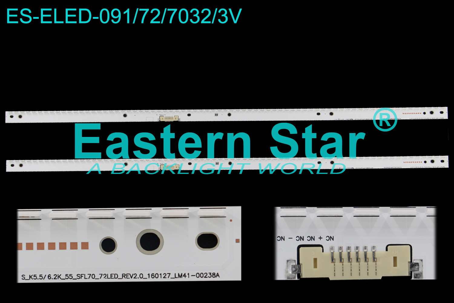 ES-ELED-091 ELED/EDGE TV Backlight use for 55'' Samsung  U6EY_550SM0_LED72_R4[16.02.20]    S_K5.5/6.2K_55_SFL70_72LED_REV2.0_160127_LM41-00238A led backlight strips (1)