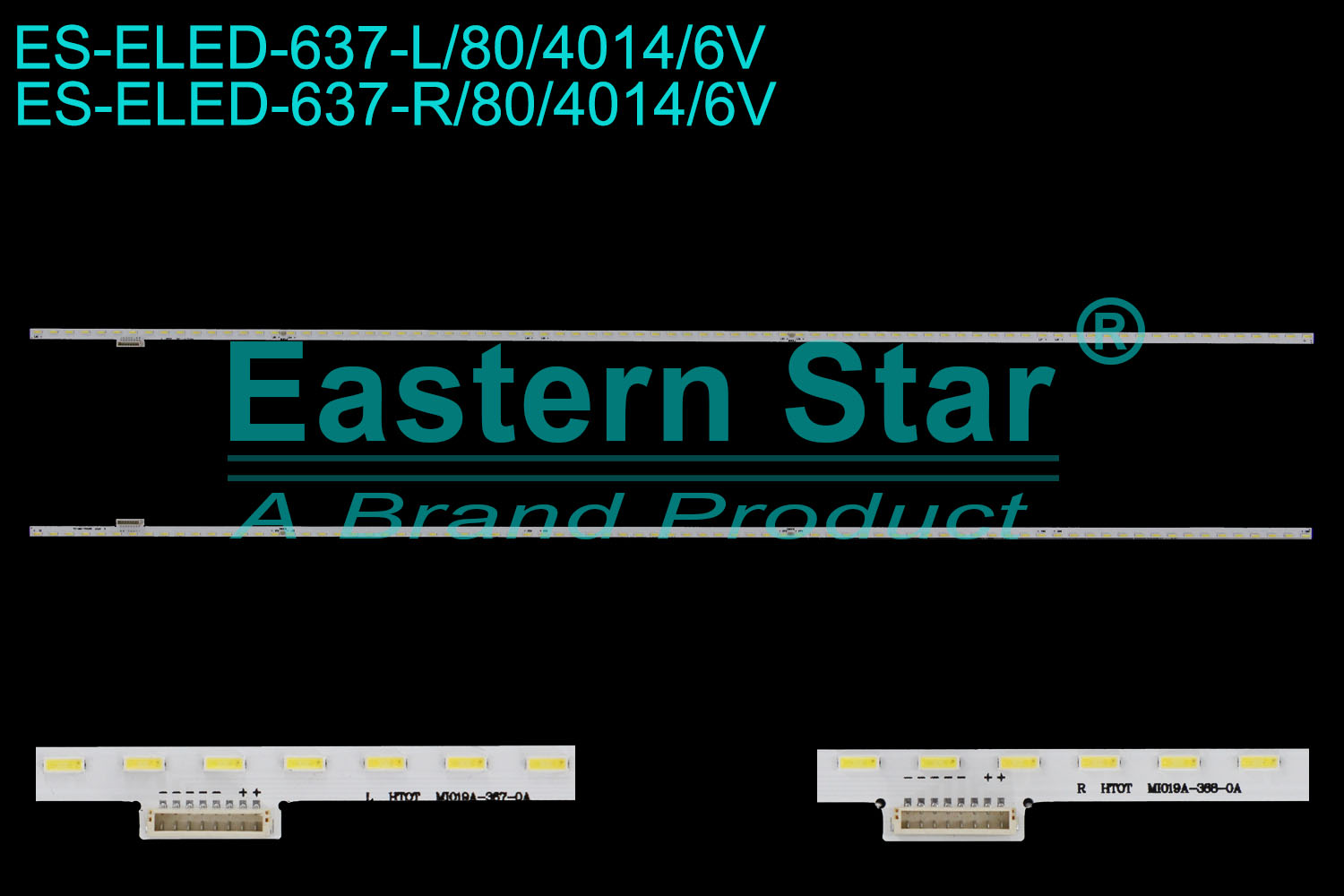 ES-ELED-637 ELED/EDGE TV backlight use for 55'' Xiaomi  L55M5-AB HTOT MI019A-368-0A   L55M5-AB HTOT MI019A-367-0A LED STRIPS(2)