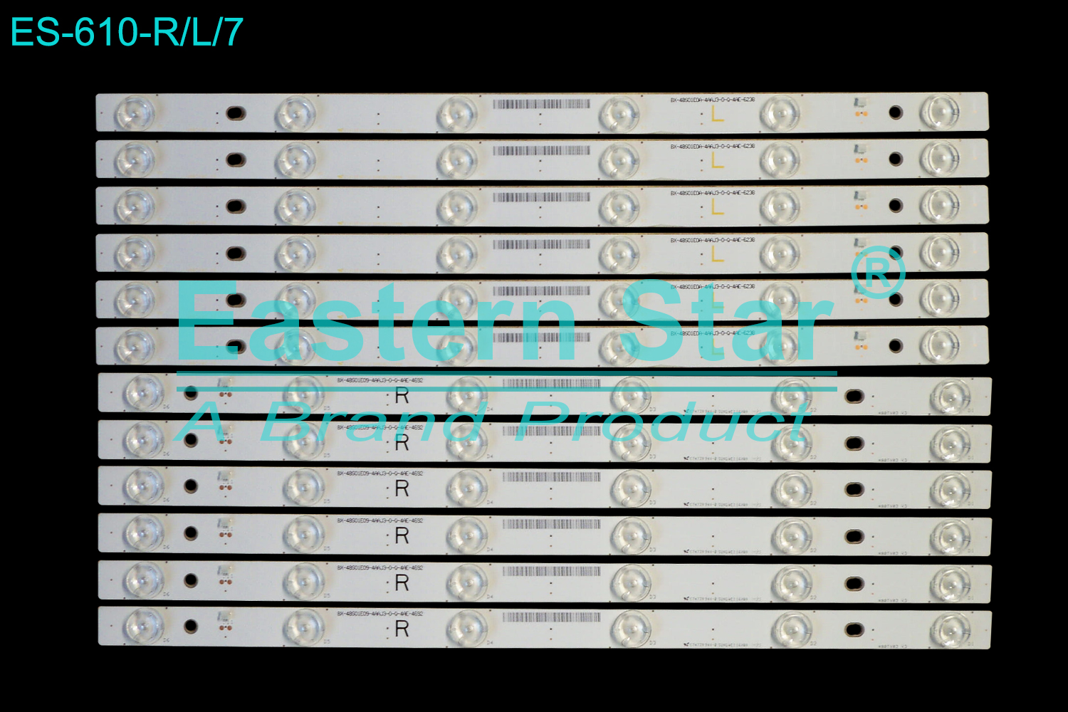ES-610 LED TV Backlight use for Panasonic 48'' L: M/BX48S04E01/32BBH/CCJ3/20Q/147V0577/4B53457 LED STRIPS(12)