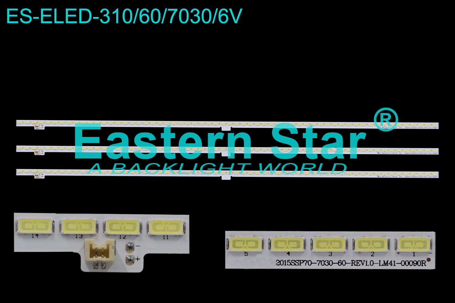 ES-ELED-310 ELED/EDGE TV backlight use for 70'' Sharp TV LC-70UE30U 2015SSP70_7030_60_4K_REV1.0_LM41-00090R LED STRIPS(3)