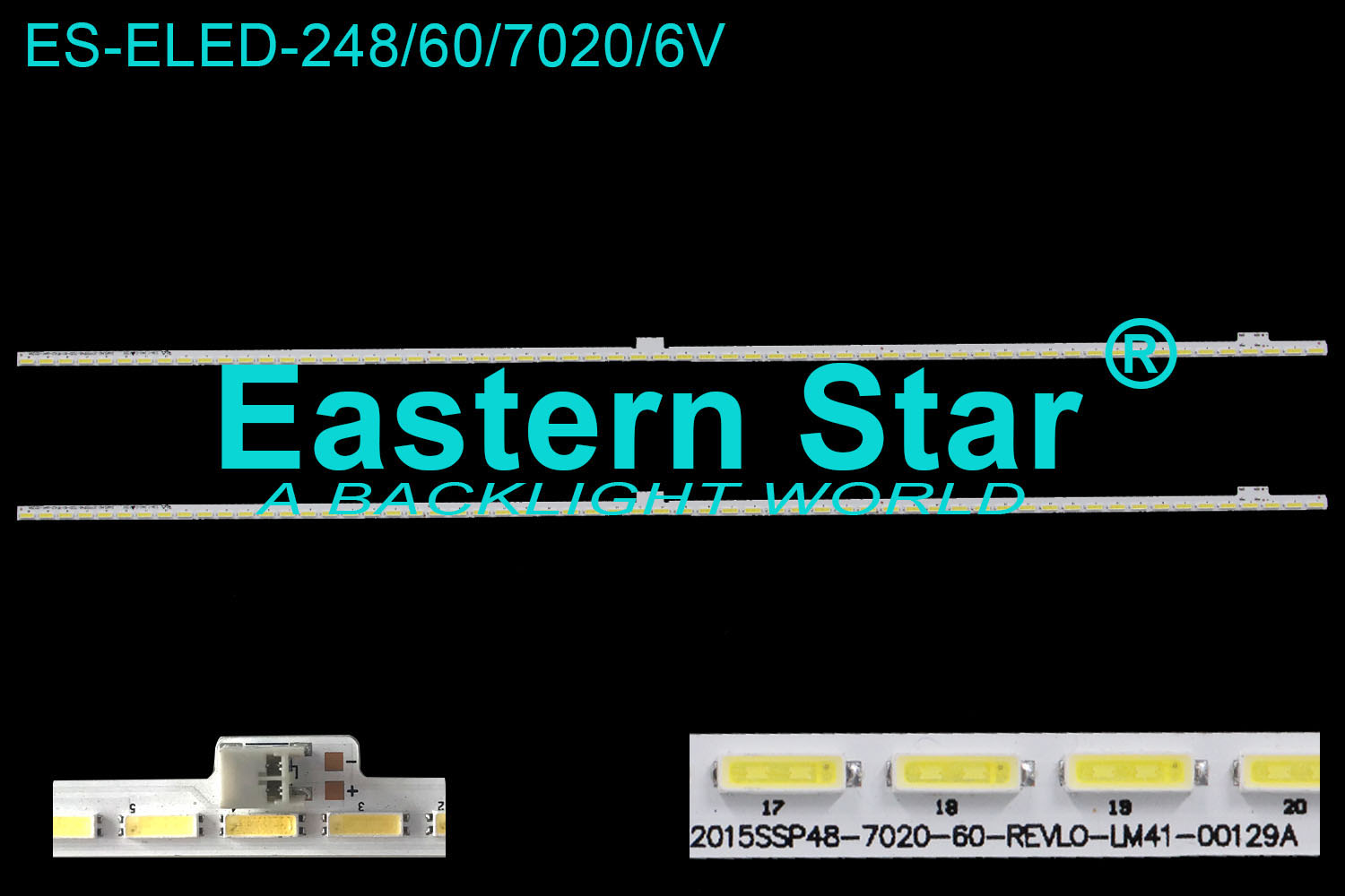 ES-ELED-248 ELED/EDGE TV backlight 48'' 60LEDs use for Sharp 2015SSP48-7020-60-REVL0-LM41-00129A LED STRIPS(2)