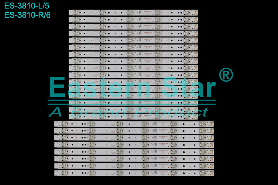 ES-3810 LED TV Backlight use for 65" Skyworth 65M6E K65 65E6000  R: 5800-W65002-LR10 2015.03.10, L:  5800-W65002-0P10 2015.03.10 LED STRIP(24)