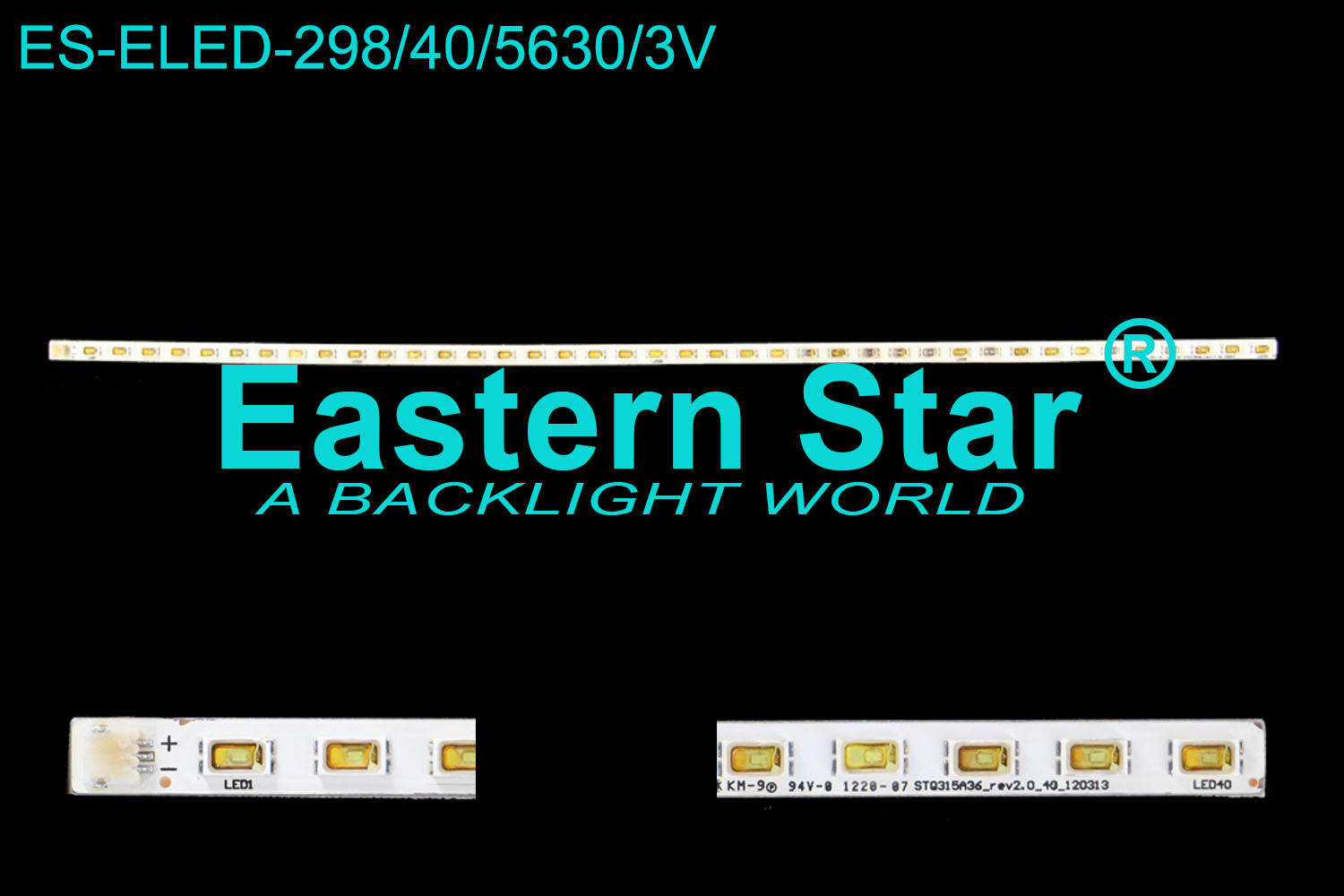 ES-ELED-298 ELED/EDGE TV backlight use for 32'' Panasonic STQ315A36_rev2.0_40_120313 LED STRIPS(2)
