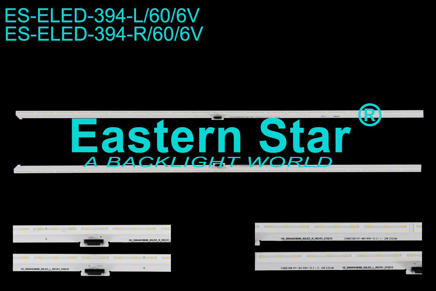 ES-ELED-394 ELED/EDGE TV backlight use for 50'' Lg HS_50NANO8085_60LED_L/R_REV01_210210 LED STRIPS(2)