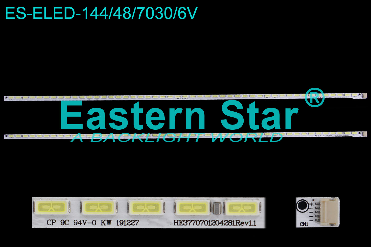 ES-ELED-144 ELED/EDGE TV backlight 37'' 48LEDs KW 191227  HE37770701204281Rev1.1