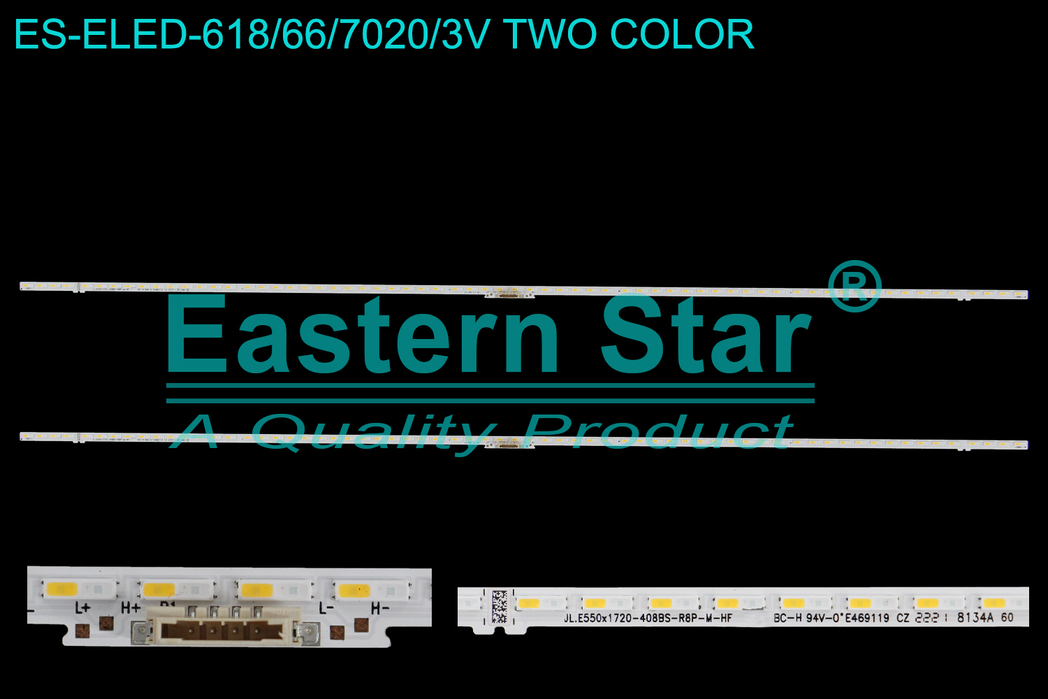 ES-ELED-618 ELED/EDGE TV backlight use for 55'' Samsung JL.E550x1720-408BS-R8P-M-HF  E469119  8134A LED STRIPS(2)