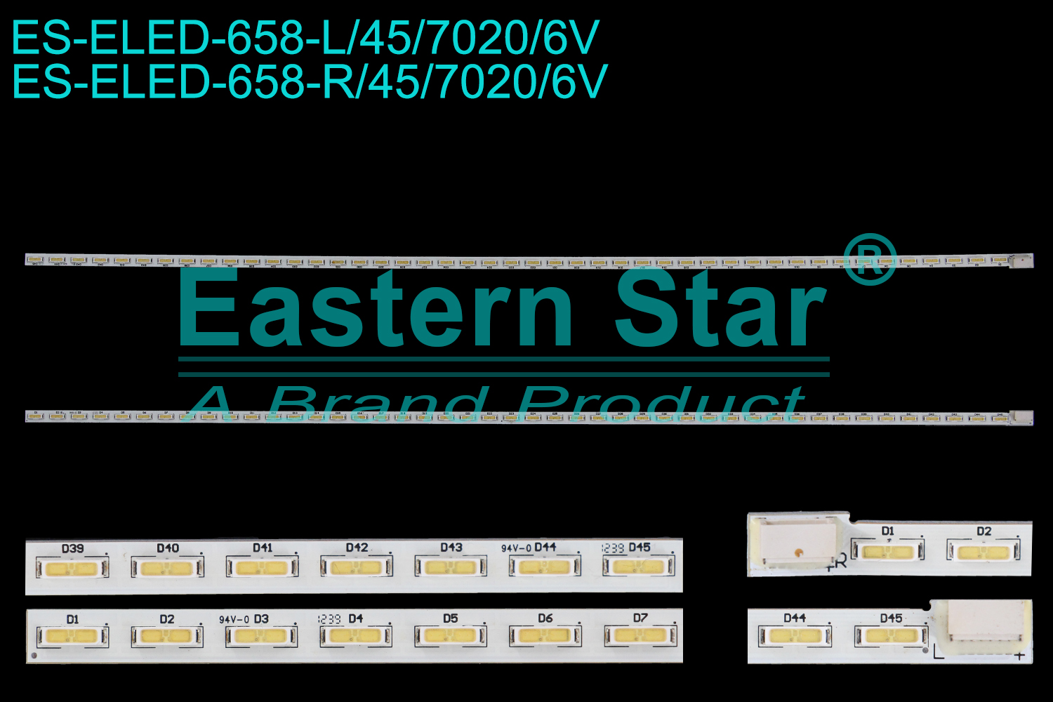 ES-ELED-658 ELED/EDGE TV backlight use for 42'' Haier LE42B70  V-9803-A49-10, 015B8000-A49-000-9803  LED STRIPS(2)
