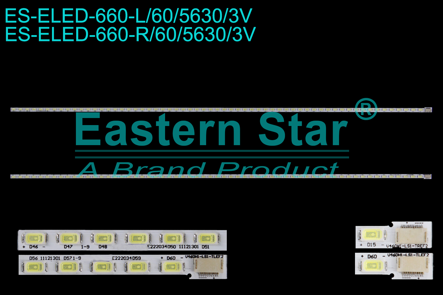 ES-ELED-660 ELED/EDGE TV backlight use for 46'' Hisense LED46K16X3D L:V460H1-LS1-TLEF2  R:V460H1-LS1-TREF2 LED STRIPS(4)