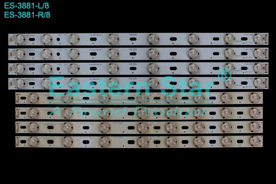 ES-3881 LED TV Backlight use for 42" Konka  LED42F3300DC RF-KJ420B32-0801R-01, RF-KJ420B32-0801L-01, 35016698, 35016699 LED STRIP(8)