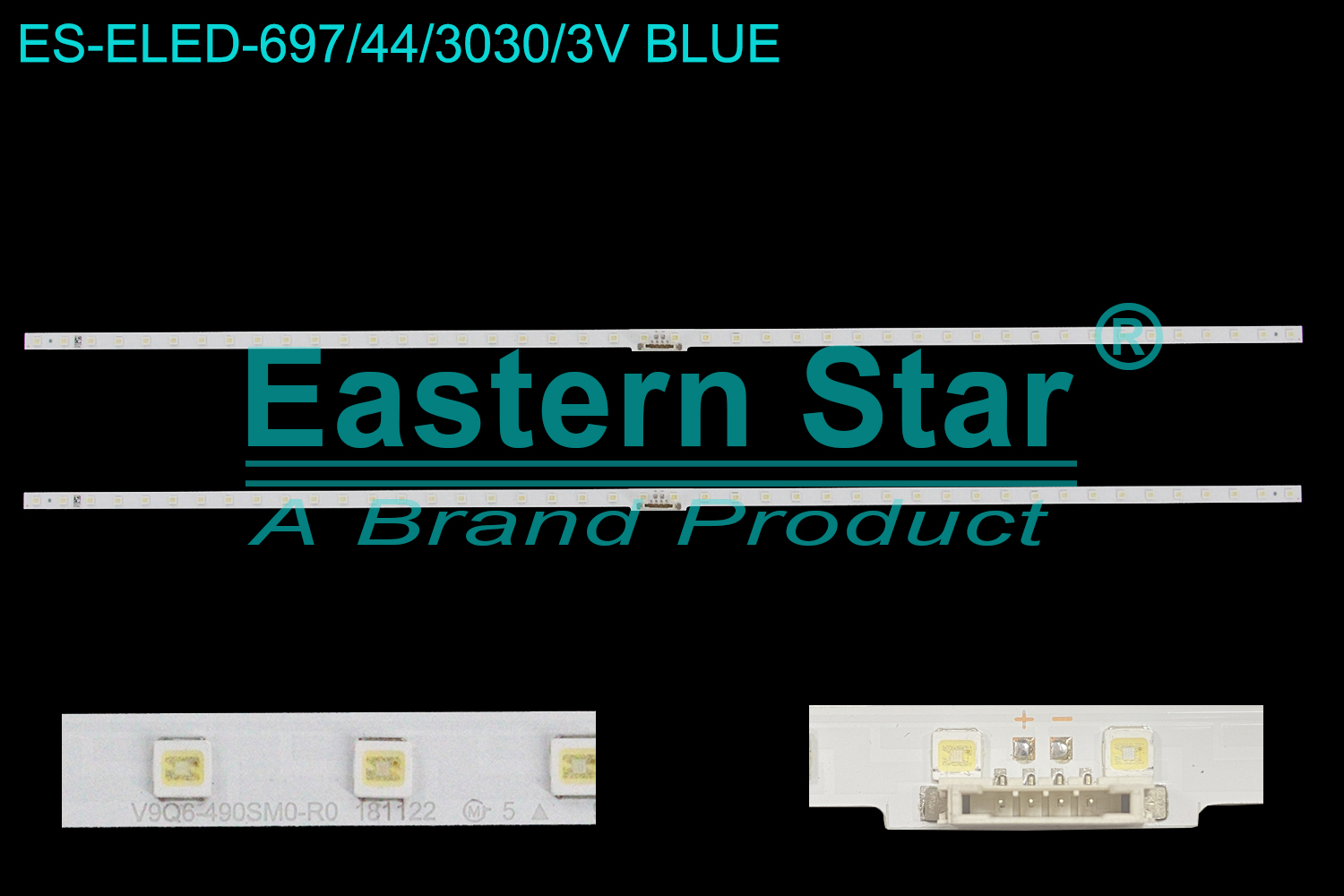 ES-ELED-697 ELED/EDGE TV backlight use for 49'' Samsung QE49Q60RAT Q6-490SM0-R0 19Y_Q60_STC490A97_3030F_Blue_44ea BN96-48258A LED STRIPS(2)