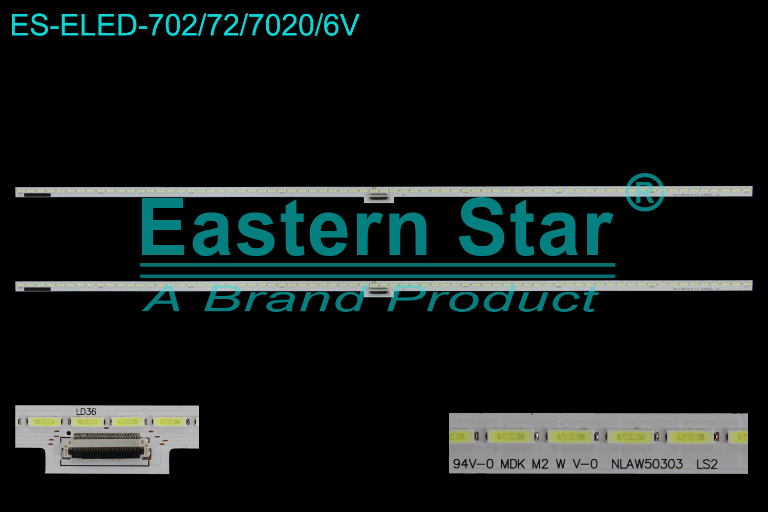 ES-ELED-702 ELED/EDGE TV backlight use for 55'' Sony KD-55X8000B  KD-55X8500B NLAW50303  LED STRIPS(2)