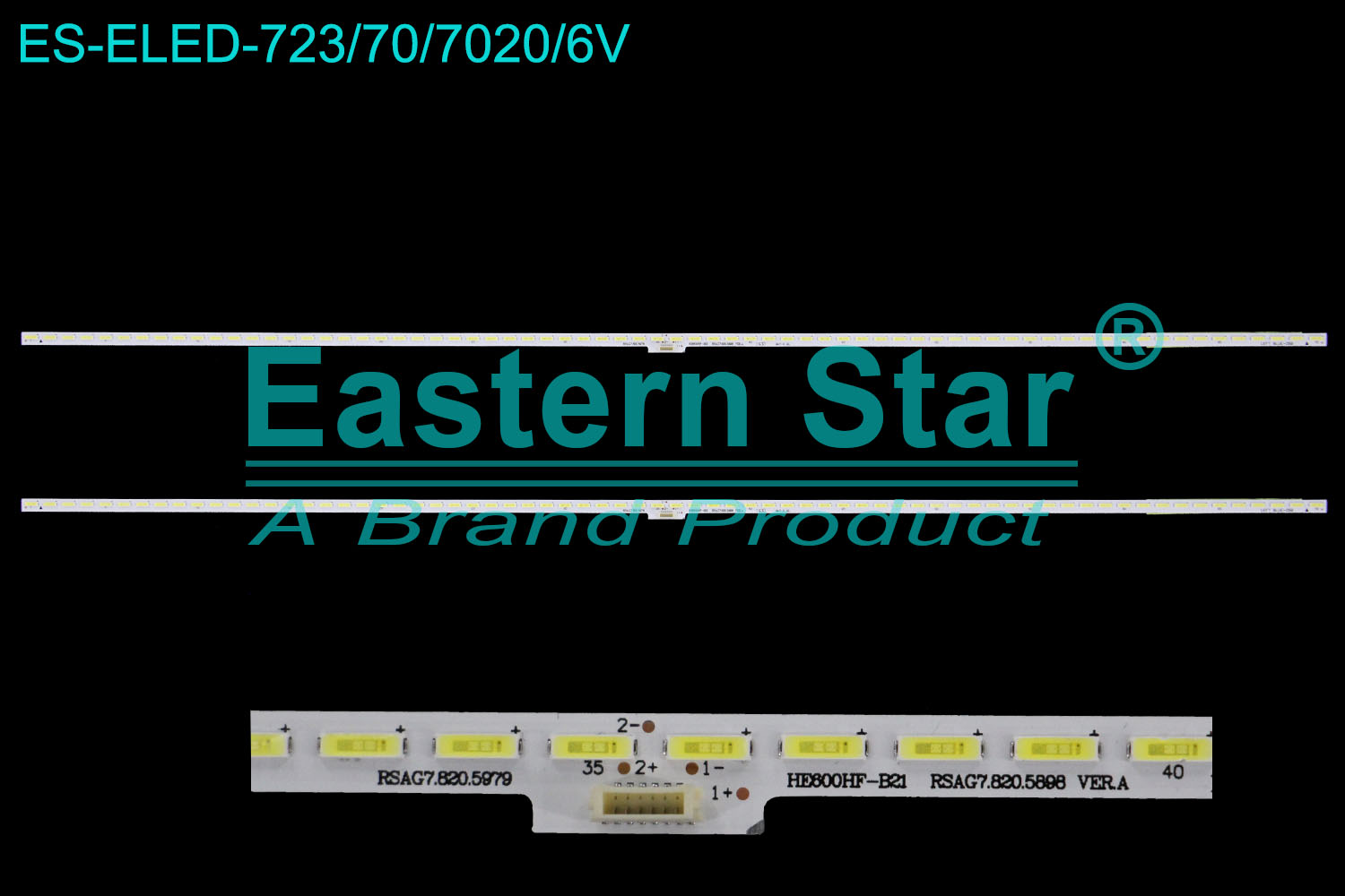 ES-ELED-723 ELED/EDGE TV backlight use for 60'' Hisense LED60K380/LED60K380U RSAG7.820.5979 HE600HF-B21 RSAG7.820.5898 VER.A  LED STRIPS(2)