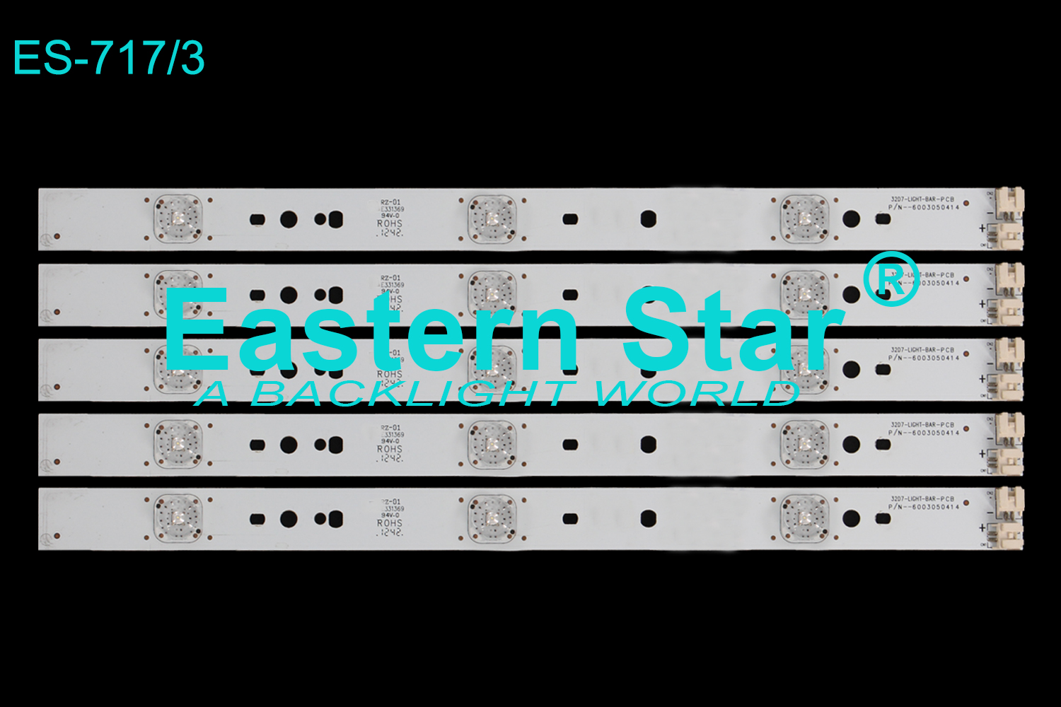 ES-717 LED TV Backlight use for Telefunken 32'' TV 32D7-LIGHT-BAR-PCB  P/N--6003050414 LED STRIPS(5)
