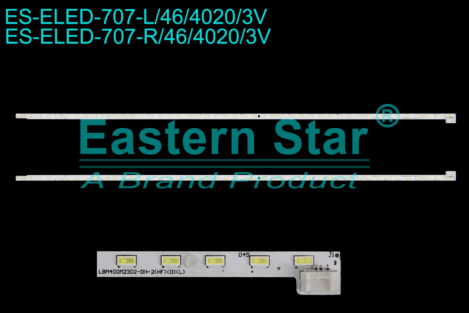 ES-ELED-707 ELED/EDGE TV backlight use for 40'' Panasonic  TH-40FS500K L:LBM400M2302-DH-2(HF)(0)(L) R:LBM400M2302-DH-2(HF)(0)(R) LED STRIPS(2)