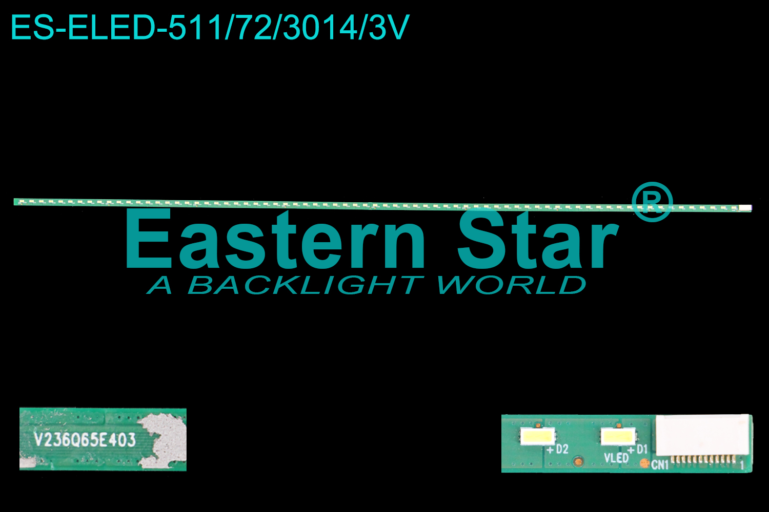 ES-ELED-511 ELED/EDGE TV backlight use for 24'' V236Q65E403 LED STRIPS(1)