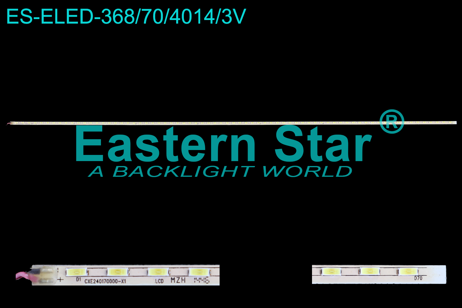 ES-ELED-368 ELED/EDGE TV backlight use for 24'' CXE240170000-X1 LCD  LED STRIPS(1)