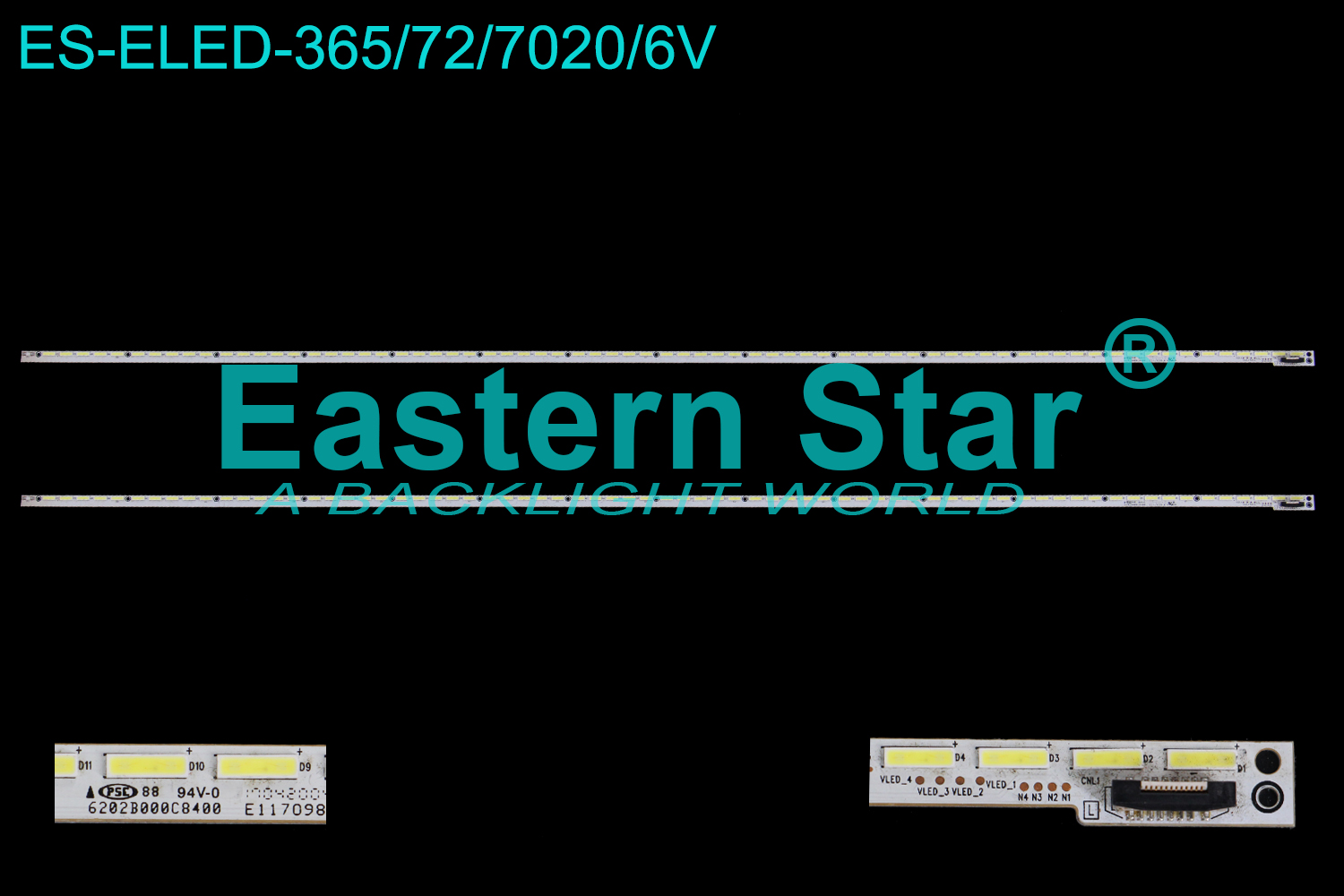 ES-ELED-365 ELED/EDGE TV backlight use for /''  6202B000C8400  E117098 A LED STRIPS(2)