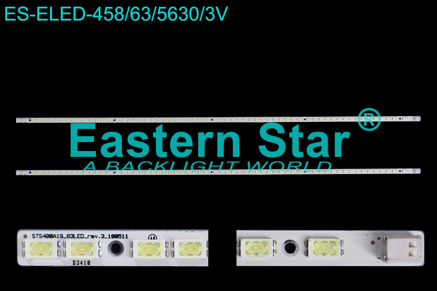 ES-ELED-458 ELED/EDGE TV backlight use for 40'' Sony LJ64-02563A LJ64-02400A STS400A19-63LED-REV.3  LED STRIPS(2）