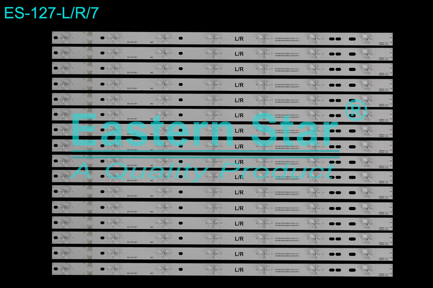ES-127 TV Backlight use for Panasonic/Sony 55'' R/L/7LEDs TB5509M V0/V1_00 LED Strips(16)