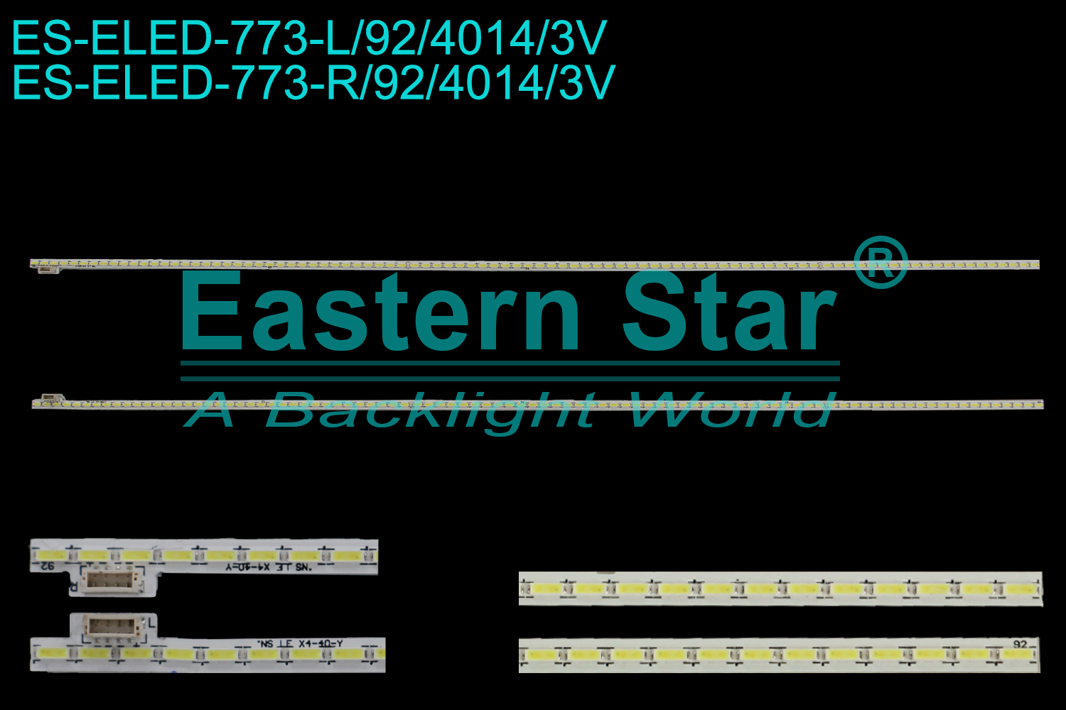 ES-ELED-773 ELED/EDGE TV backlight use for 40'' Letv  L404FCNN NS-LE X4-40Y LED STRIPS(2)