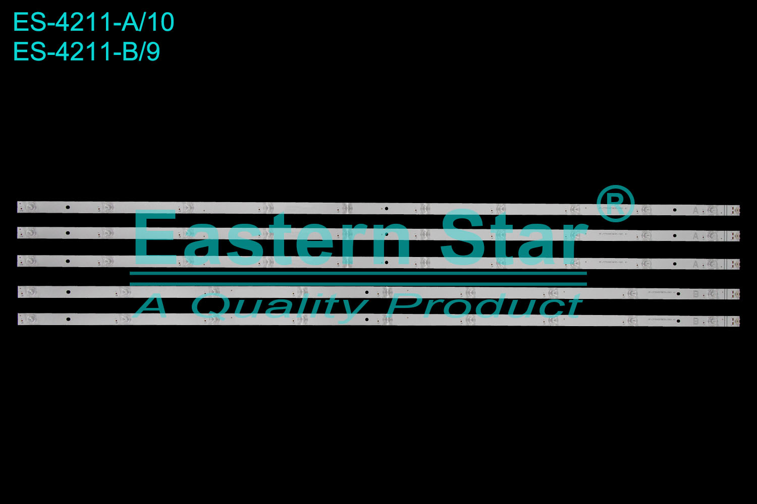 ES-4211 LED TV Backlight use for 55" Panasonic/Horizon/Vestel/Hitachi/Toshiba/Telefunken TX-55HX700B A: RF-CF550007AE30-1001 A1  B: RF-CF550007BE30-0901 A1 LED STRIP(5)