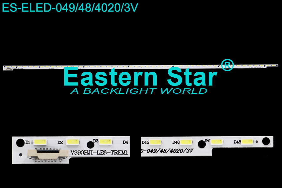 ES-ELED-049 ELED/EDGE TV backlight use for 39''  Hisense V390HJ1-LE6-TREM1  LED STRIPS(1）