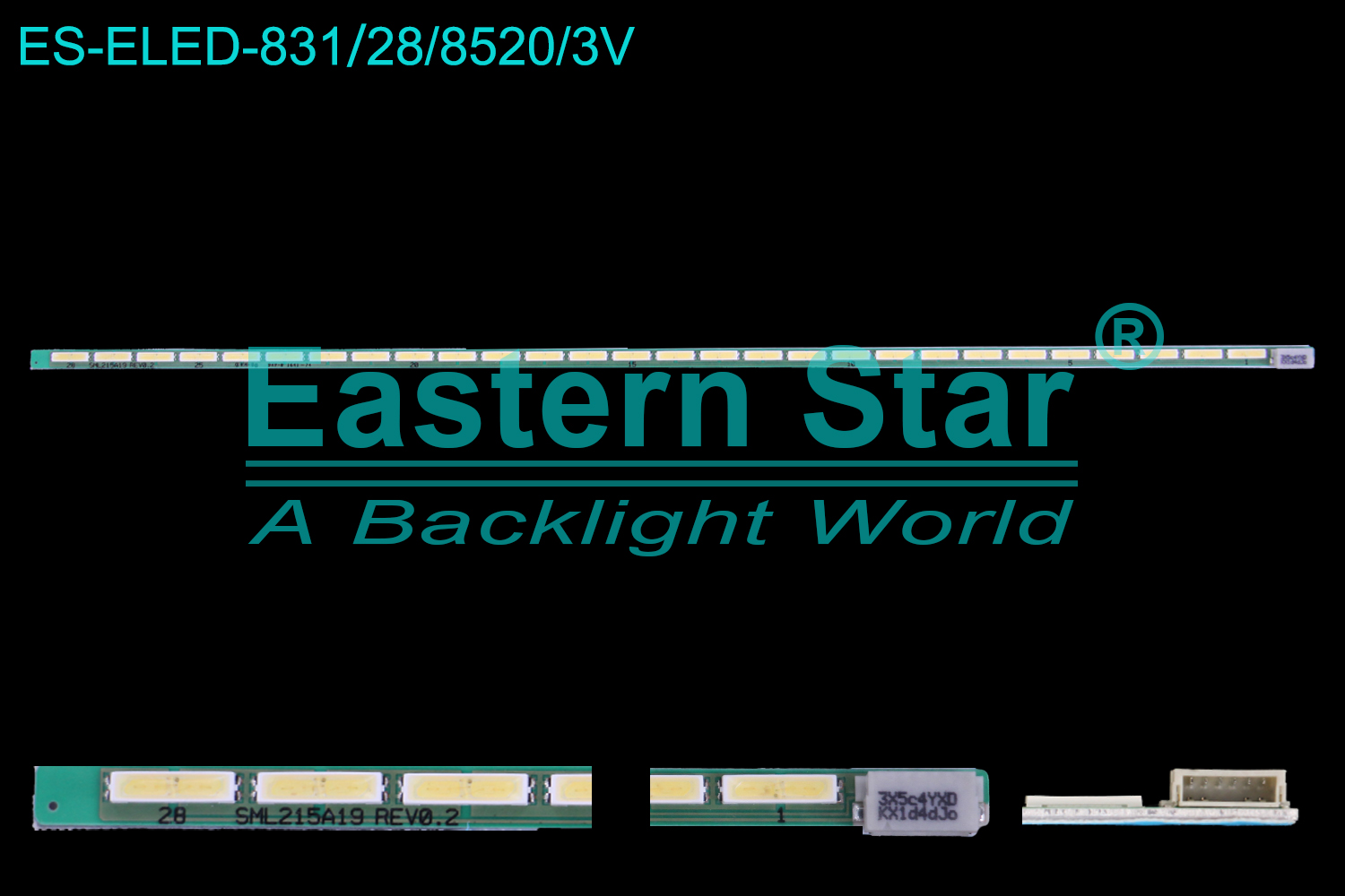ES-ELED-831 ELED/EDGE TV backlight use for 22'' Lg/Philips/Irbis/Sharp/Asus/Hp/Ace/Dell 215WF3、LM215WF3  SML215A19 REV0.2 TV LED BAR(1)