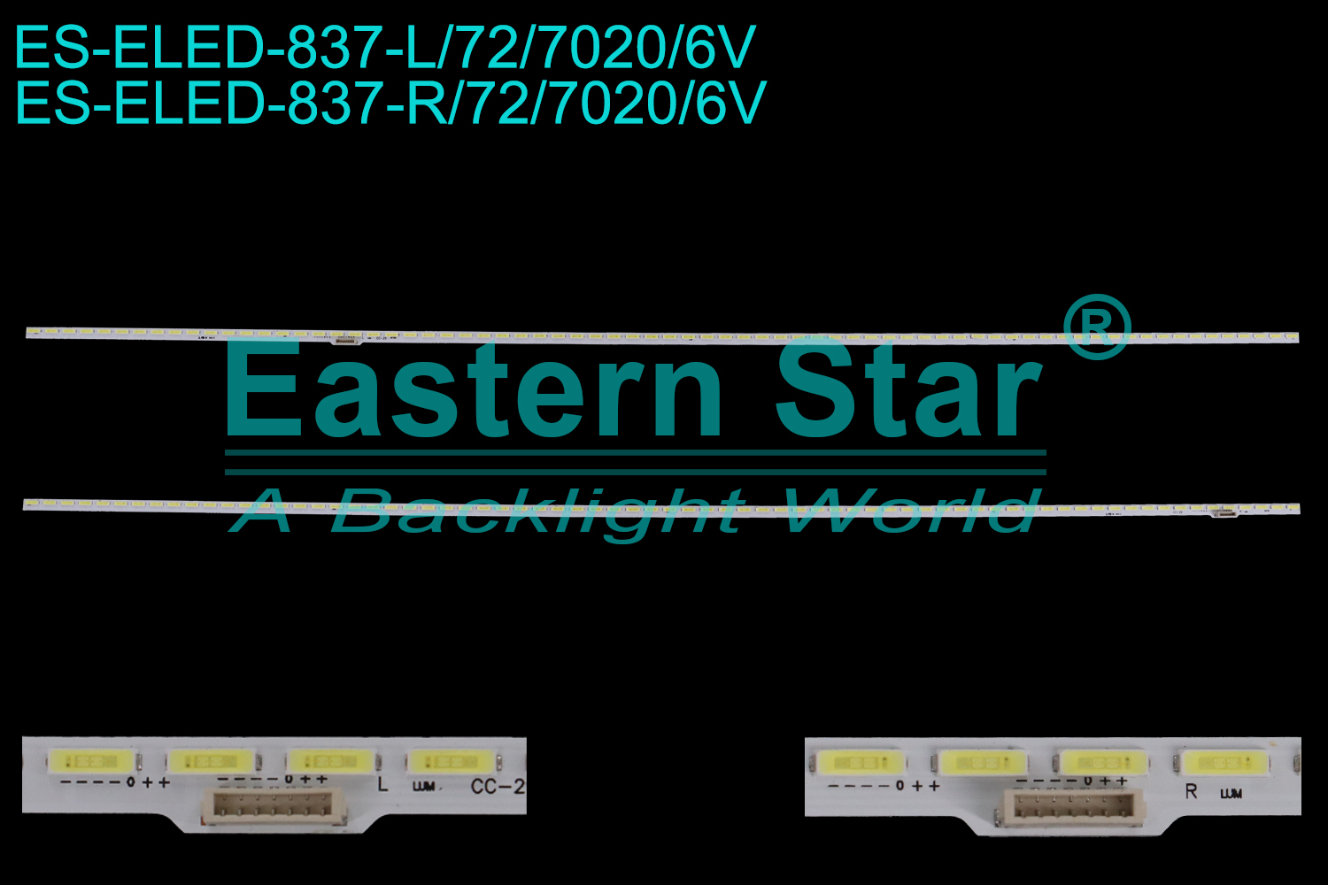 ES-ELED-837 ELED/EDGE TV backlight use for 60'' Xiaomi  TV 3S 60 (L60M5-AA) MI016A-161125-A  TV LED BAR(2)