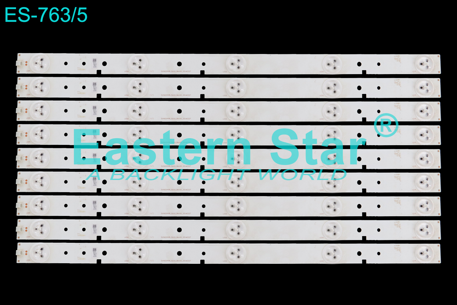 ES-763 LED TV Backlight use for 42" Hisense LED42EC110JD/LED42K188/LED42K30JD/LED42K20JD SVH420A72_REV3_5LED_130114  LED STRIP(9)