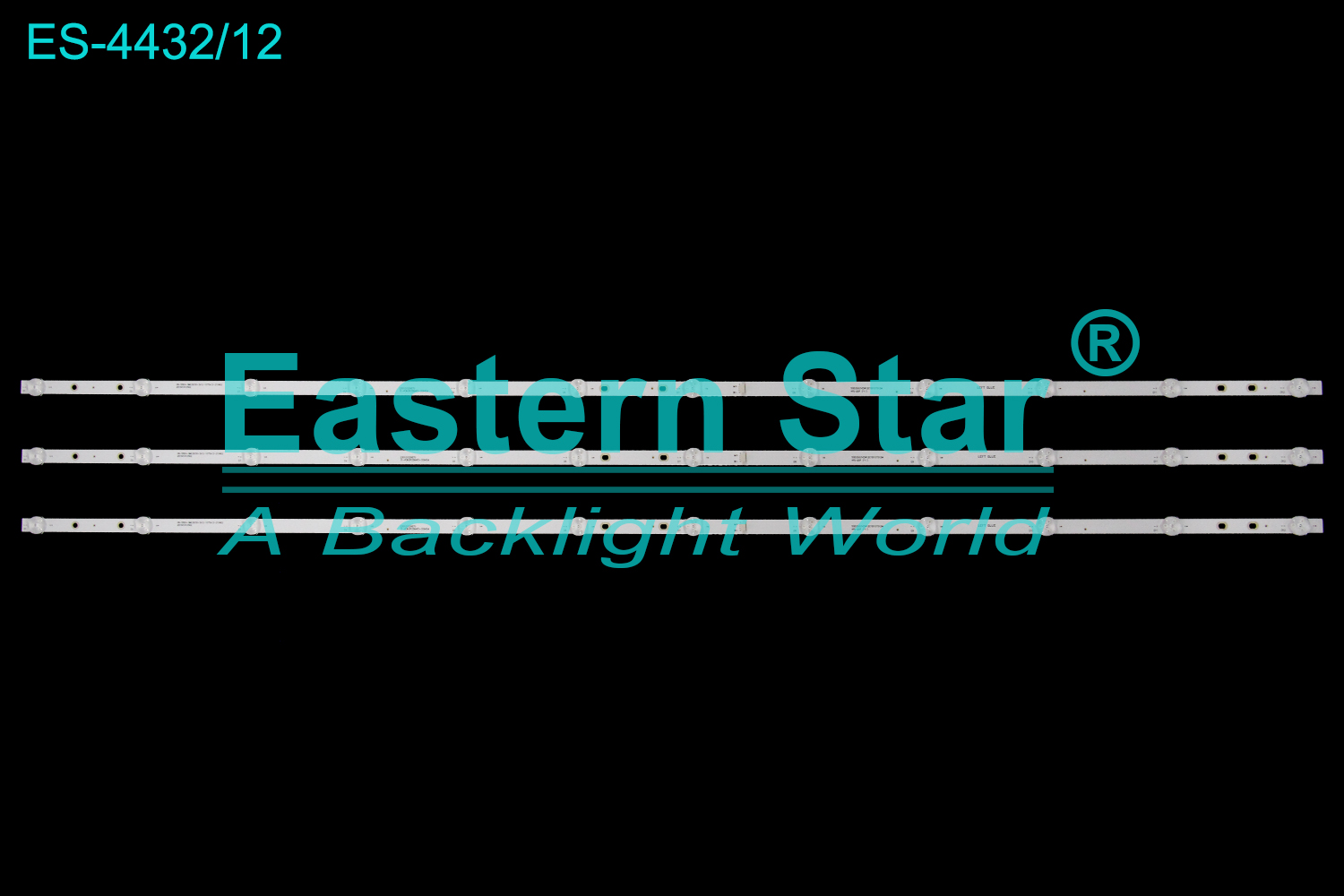 ES-4432 LED TV Backlight use for 55" Xiaomi  L55M7-EA 06-55EA-SMC3030-3X12-1075X12-210402 261501012402 230101029870 YF-PON3P05NHFD-009454 55D3503V2W12C1B107512M  LED BACKLIGHT KITS(3)
