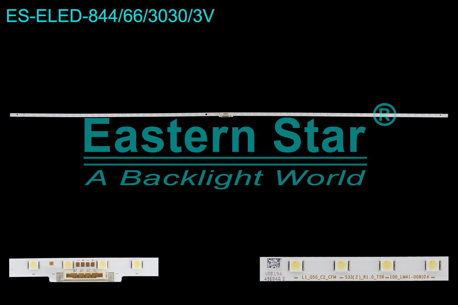 ES-ELED-844 ELED/EDGE TV backlight use for 32'' Samsung QN32Q50RAFXZA U95194 49684A L1_Q50_C2_CFN S33(2)_R1.0_T5R 100_LM41-00810A Y19 Q50 32" BRACKET LED PCB BN61-16598A A7Q2  LED BACKLIGHT KITS(1)