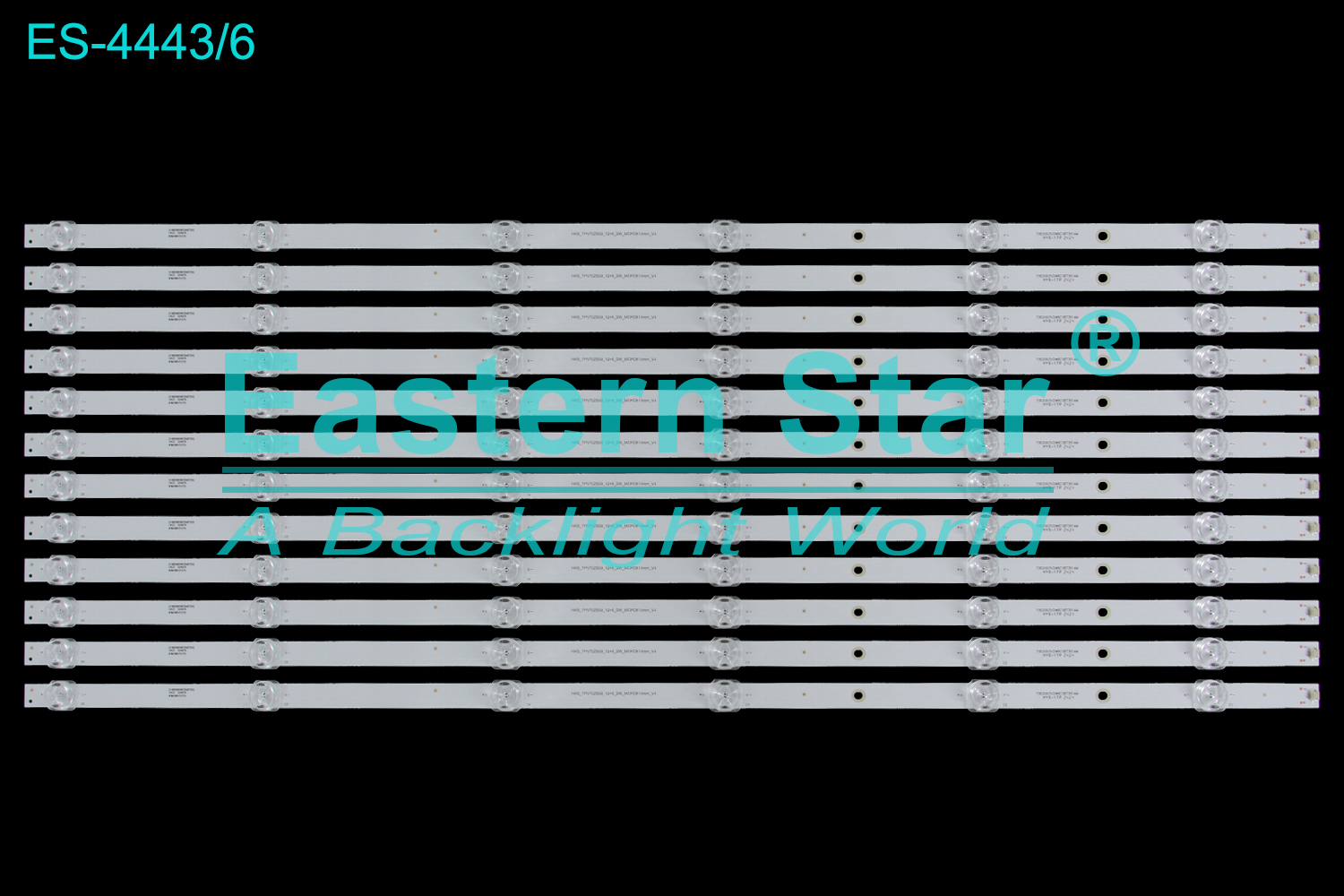 ES-4443 LED TV Backlight use for 70" Xiaomi L70M5-RA  210BZ06D0B33HBT00Q 19431 004976 W3M1B6V3107H HRS_TPV70ZB09_12x6_2W_MCPCB14mm_V4 70D2003V2W6C1B73514M HYS-17P 2424  LED BACKLIGHT KITS(12)