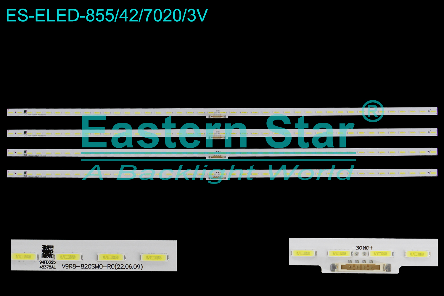 ES-ELED-855 ELED/EDGE TV backlight use for 82'' Samsung  UN82RU8000FXZA  LH82QEREBGCXGO BN96-48378A V9R8-820SM0-R0(22.06.09) E251781 LED BACKLIGHT KITS(4)