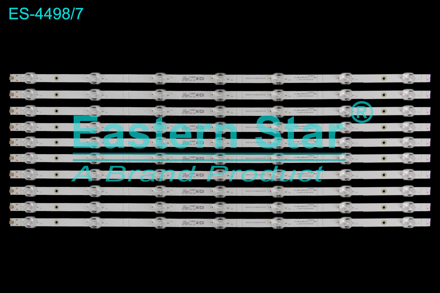 ES-4498 LED TV Backlight use for 65" Hisense 65E7HQTUK HD650Y1U72-T0L9K2+2021073101 8238A64 BC-J 94V-0 E469119CZ 21471. MAO JL.D65071330-003HS-M_V01  LED BACKLIGHT KITS(10)