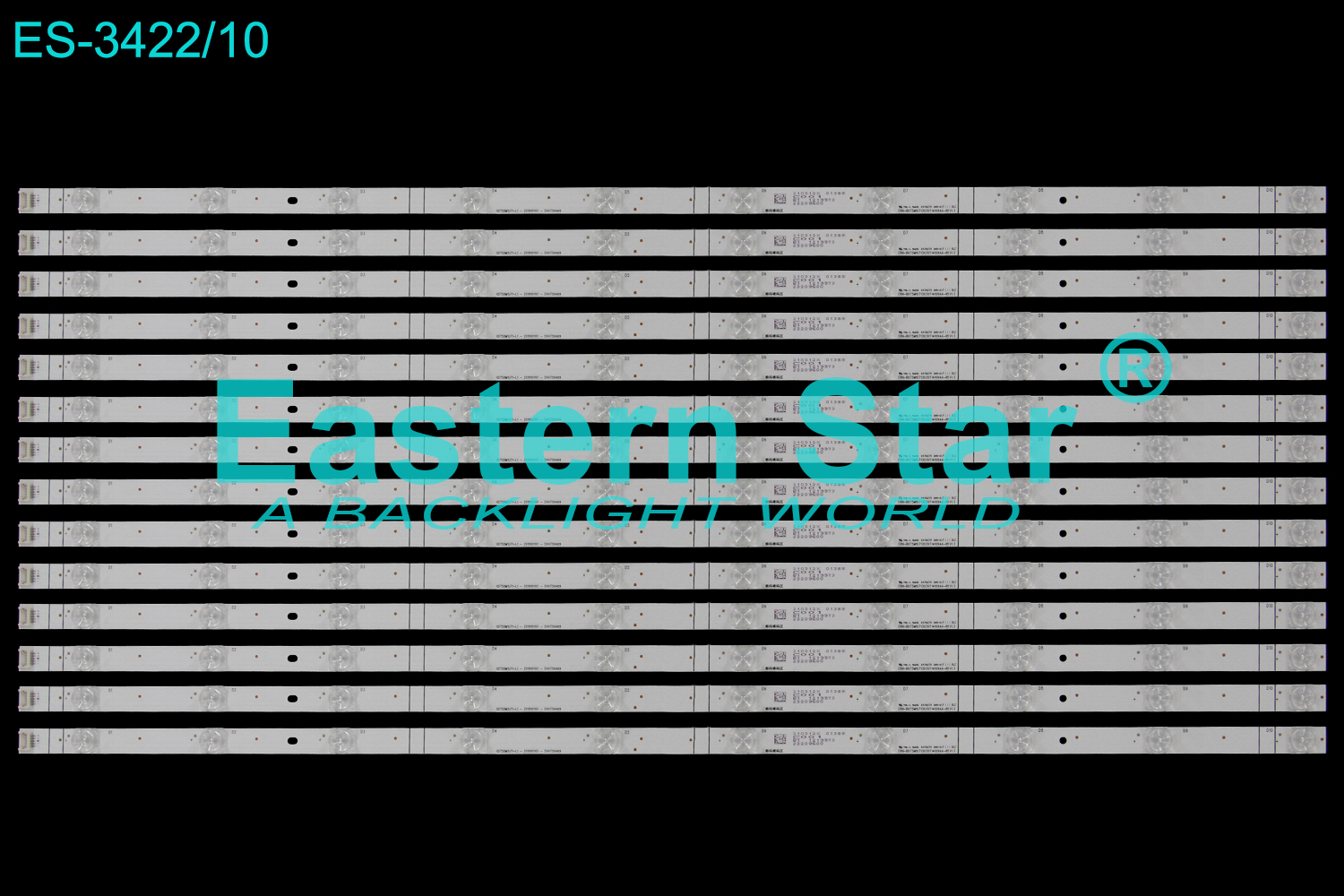 ES-3422 LED TV Backlight use for 75" Hisense HD750M1U71-L1-2019101101 SVH750A69 BX75M1U713030T14109AA-REV1.3 LED STRIP(14)