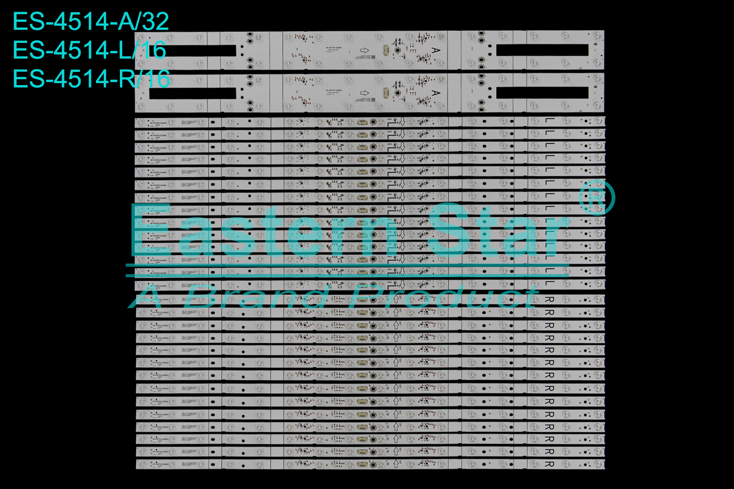 ES-4514 LED TV Backlight use for 65" Tcl LVU650NDJL CS9W41 V2  A:40-65C751-DLB1AG E471763 TJ-02 L:40-65C752-DLB1AG E471763 TJ-02 R:40-65C753-DLB1AG E471763 TJ-02 LED BACKLIGHT KITS(30)