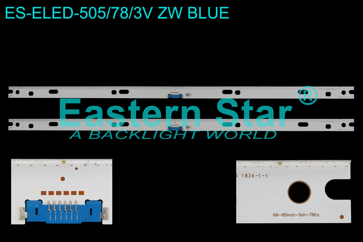 ES-ELED-505 ELED/EDGE TV backlight use for 65'' Samsung  Q6-65inch-3ch-78Ea BN96-46470A LED STRIPS(2)