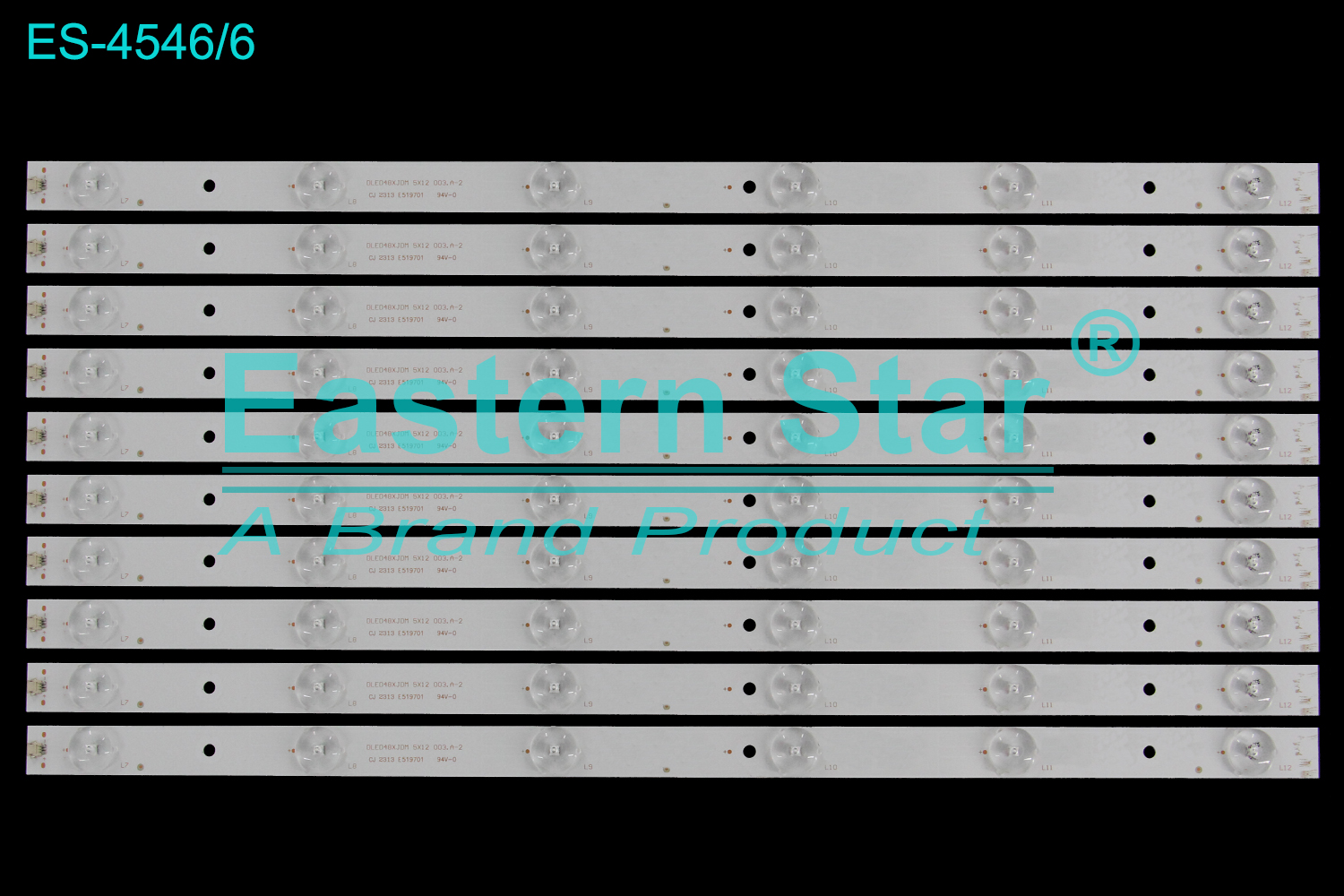 ES-4546 LED TV Backlight use for 48" DLED48XJDM 5X12 003.A-2  LED BACKLIGHT KITS(10)