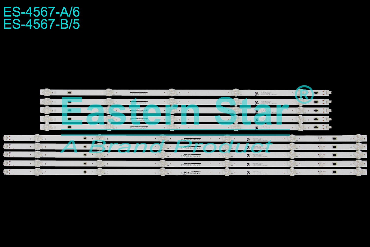 ES-4567 LED TV Backlight use for 65" Xiaomi L65R6-A JL.D650B1330-368AR-M_V01 JL.D650B1330-368AL-M_V01 CRH-BP65RM3030051105V-A-REV2.0  CRH-BP65RM3030051105V-B-REV2.0  LED BACKLIGHT KITS(10)